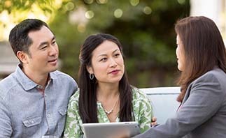 Couple with advisor